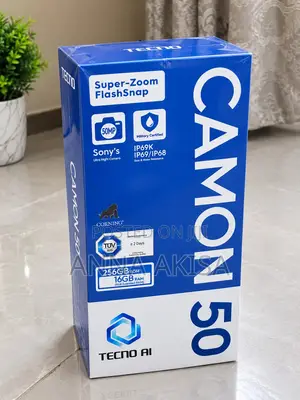 New Tecno Camon 50 256GB Black