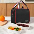 6L Insulated Square Lunch Bag yenye Carry Handles - 4
