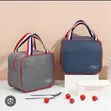 6L Insulated Square Lunch Bag yenye Carry Handles - 5