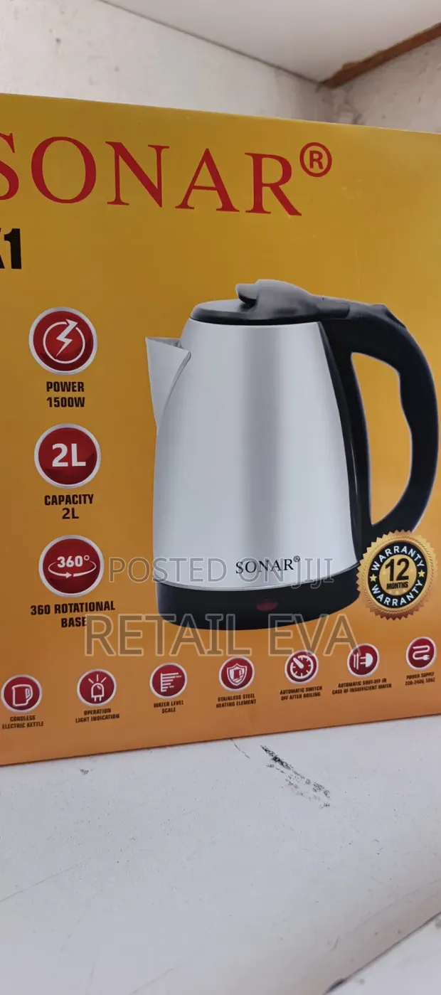 Sonar Electric Kettle 2L - 1