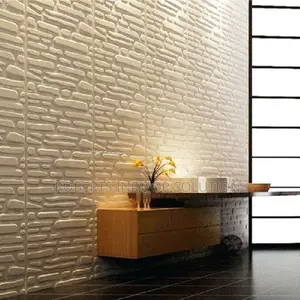 New Look PVC 3D Wall Panels (White, 50x50cm)