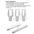 5 Pcs Ball Joint Separator Tie Rod Pitman Arm Tool Kit - 2
