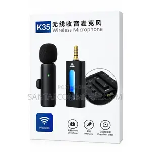 K35 Wireless Lavalier Microphone with Audio Receiver