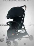 Premium Black Baby Stroller - 4