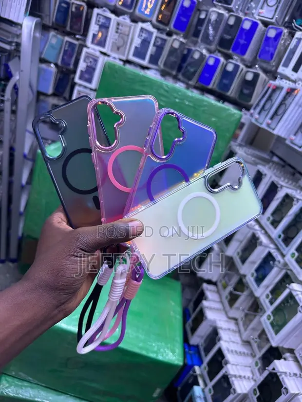 Gradient Laser Iridescent Magnetic Case for Samsung Galaxy A54 - 1