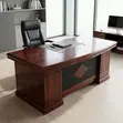 Meza ya Meneja ya L-Shape 1.4m - Kahawia - 5