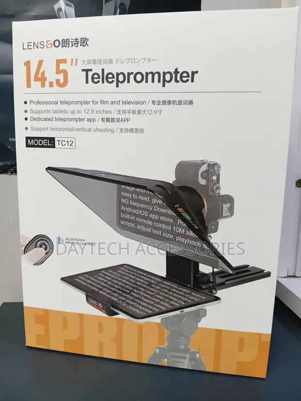 LENSGO TC12 14.5" Teleprompter kwa Kamera & iPad - 1