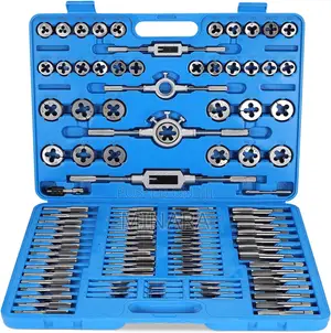 110 Pcs Heavy Duty Carbon Steel Tap & Die Set (M2-M18)