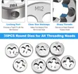 110 Pcs Heavy Duty Carbon Steel Tap & Die Set (M2-M18) - 4