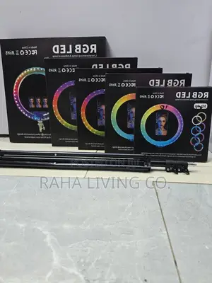 RGB LED Ring Light | 10-14 Inch | Remote & Phone Holders