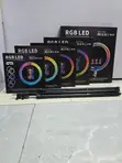 RGB LED Ring Light | 10-14 Inch | Remote & Phone Holders - 2