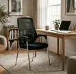 Kiti cha Wageni cha Ergonomic - Nyeusi - 3