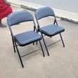 Black Foldable Chairs (Set of 4) - 1