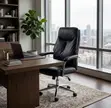 High Back Leather Office Chair - Brand New - 2