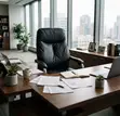 High Back Leather Office Chair - Brand New - 4