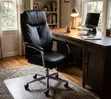 High Back Leather Office Chair - Brand New - 5