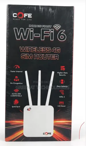 COFE CF-903 Wi-Fi 6 4G/5G SIM Router 600 Mbps AI LAN/WAN