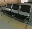 3-Seater PU Leather Padded Airport Waiting Bench - 3