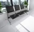 3-Seater PU Leather Padded Airport Waiting Bench - 4