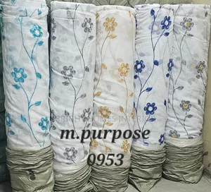 Floral Sheers Curtains - Sold Per Meter