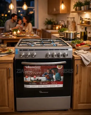 Ramtons 60x60 Cooker 3 Gesi + 1 Umeme (RC/820) - Silver