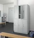 Metallic Multipurpose Storage Cabinet with 6 Doors - 1