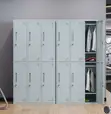 Metallic Multipurpose Storage Cabinet with 6 Doors - 2
