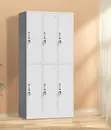 Metallic Multipurpose Storage Cabinet with 6 Doors - 4