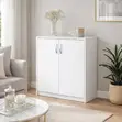 2-Door Wooden Medium Storage Cabinet - 2