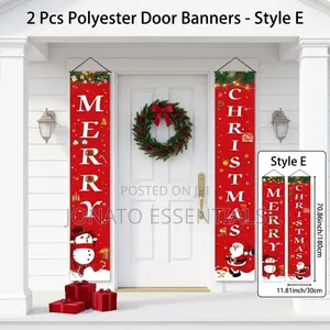 Christmas Door Banner Decor Set (2 Pcs)