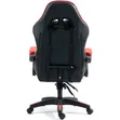 Kiti cha Michezo Chekundu cha Ergonomic chenye Miguu - 3
