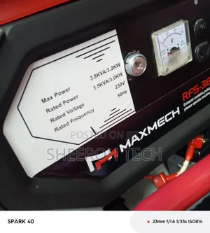 Maxmech 3.8kva Gasoline Generator