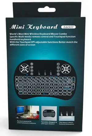 Mini Wireless Backlit Keyboard i8 with Touchpad