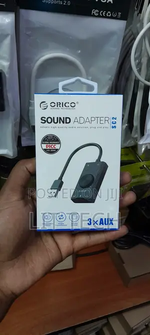 ORICO SC2 USB Sound Card Adapter with Volume Control & 3 AUX Ports
