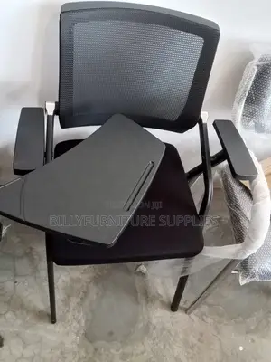 Modern Mesh Back Training Chair with Foldable Writing Tablet
