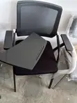 Modern Mesh Back Training Chair with Foldable Writing Tablet - 1