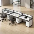 3-Seater Straight Workstation Desk - 5