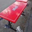 Restaurant Table Logo, Red and Black, 4x2 - 2