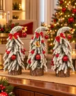 Snow-Dusted Decorated Mini Christmas Tree - KSh 1,500 - 2