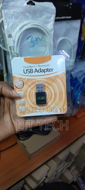 2-in-1 WiFi 5 + Bluetooth USB Adapter