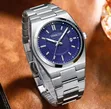 Elegant Business Watch for Men - Ocean Green/Navy Blue/Charcoal Black - 2