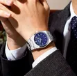 Elegant Business Watch for Men - Ocean Green/Navy Blue/Charcoal Black - 4