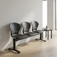 Three-Seat Plastic Office Reception Bench - 4