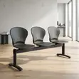Three-Seat Plastic Office Reception Bench - 5