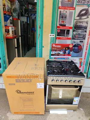 Ramtons Cooker 3 Gas + 1 Electric 60x60cm RC806 (Silver)