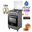 Nunix KZ-560-GO Jiko la Gesi la Vichomeo 4 na Oven ya Gesi ya Lita 60 - 1