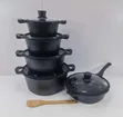 Bosch 11-Piece Granite Non-Stick Cookware Set - Nyeusi - 2