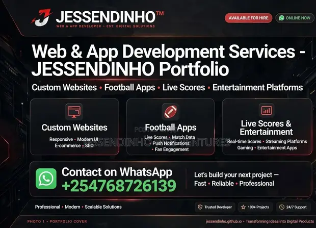 Professional Website & Web App Development - Jessendinho Web Ventures - 1