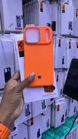 Spigen Enzo Aramid MagFit Case for iPhone 17 Pro Max - Orange - 1