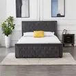 Kitanda cha Chesterfield chenye Vitufe - Nyeusi - 5